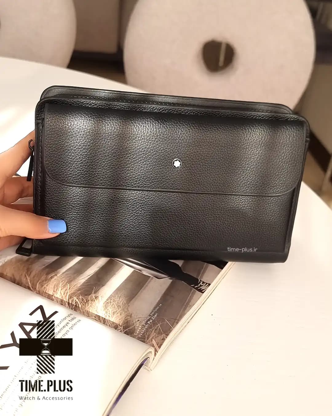 کیف چرم مدارک مون بلان Montblanc Document bag — تصویر ۶