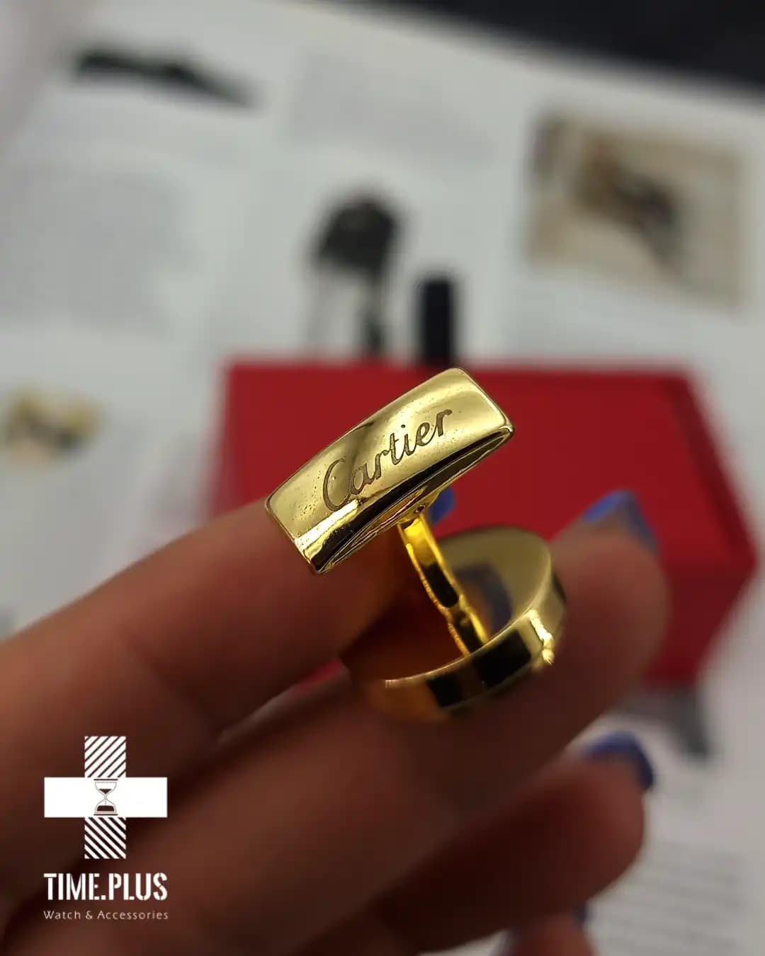دکمه سردست کارتیه مدل رومن Cartier Roman — تصویر ۵