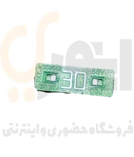فیوز 2 شاخ (بغل اتصال) 30 آمپر کوچک سبز پلاستیکی هیوندایی — تصویر ۳