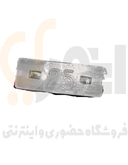 فیوز 2 شاخ (بغل اتصال) 25 آمپر کوچک نقره ای پلاستیکی هیوندایی — تصویر ۲