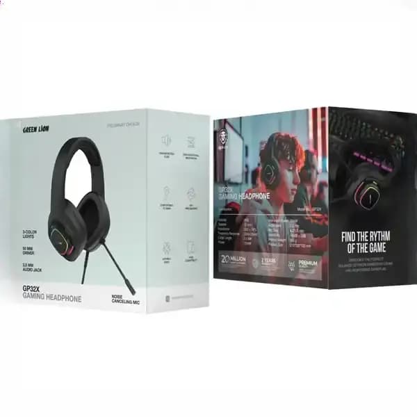 هدفون گیمینگ گرین لاین GP32X GNGP32XGHBK — تصویر ۲