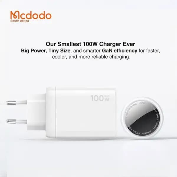 آداپتور شارژ 3 پورت 100 وات مک دودو CH-012 — تصویر ۴