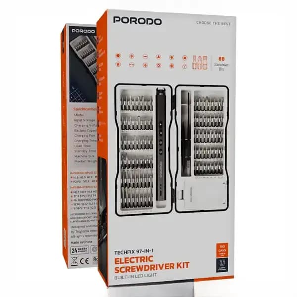 کیت پیچ گوشتی شارژی 97 تیکه پرودو PDGTE970BK — تصویر ۲
