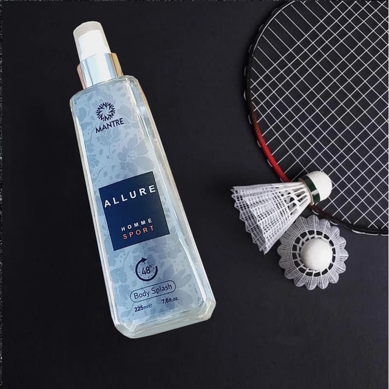 بادی اسپلش مردانه مانتره مدل آلور هوم اسپرت (ALLURE HOME SPORT) حجم 225 میلی لیتر — تصویر ۲