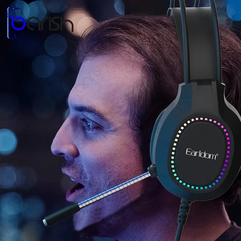 هدفون سیمی RGB گیمینگ EARLDOM مدل B03 — تصویر ۷