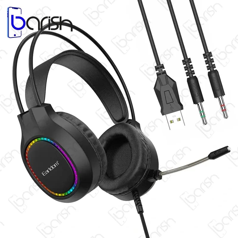 هدفون سیمی RGB گیمینگ EARLDOM مدل B03 — تصویر ۴