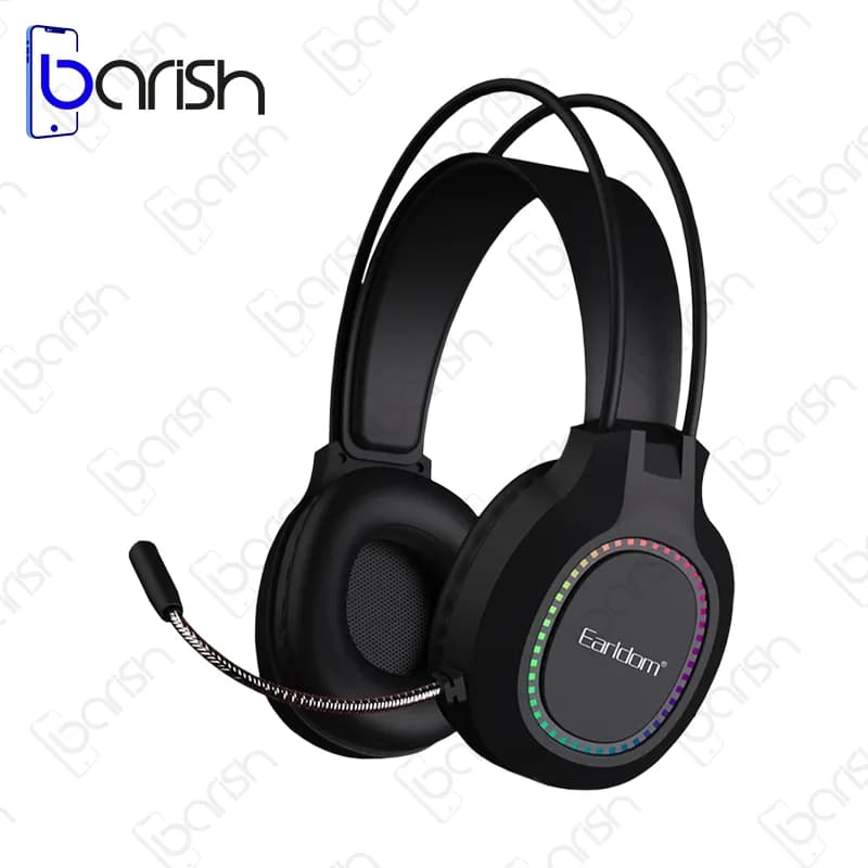هدفون سیمی RGB گیمینگ EARLDOM مدل B03 — تصویر ۲