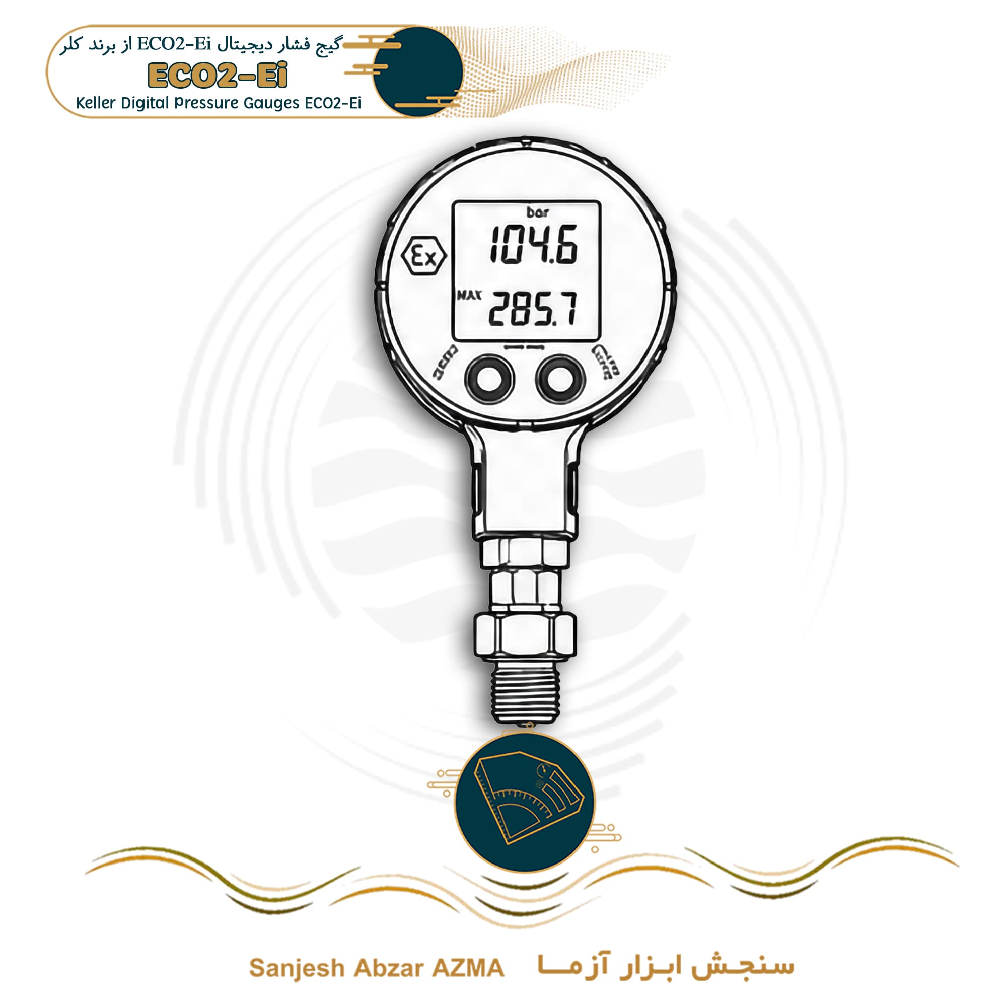 گیج فشار دیجیتال ECO2-Ei برند Keller — تصویر ۲