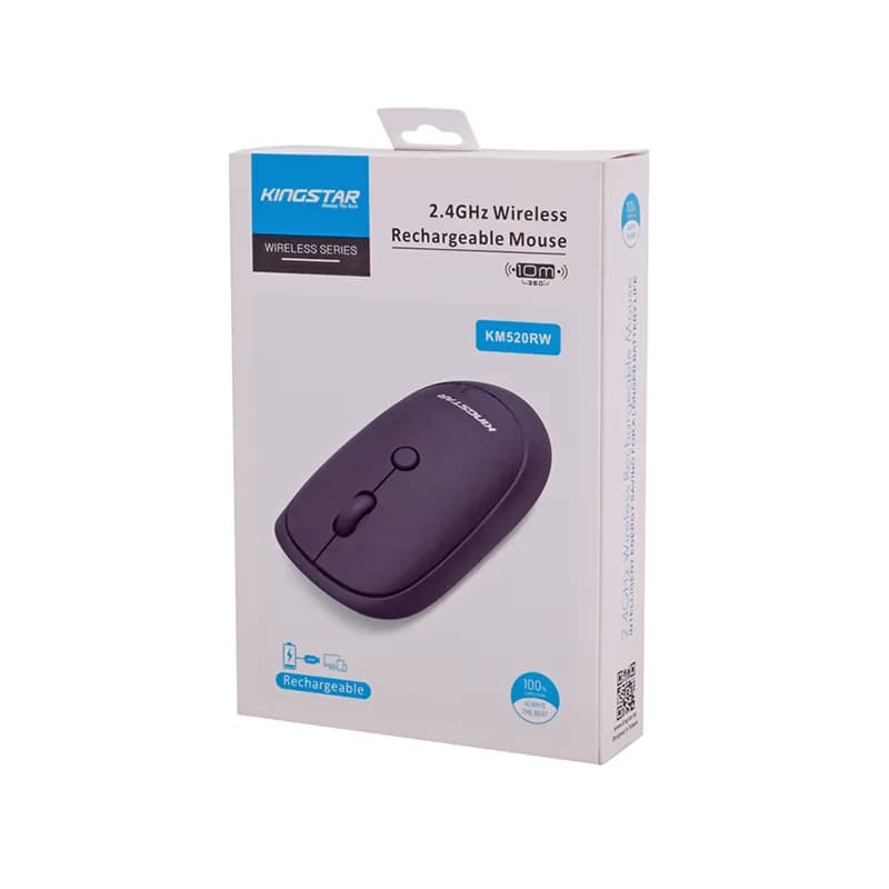 ماوس بی سیم کینگ استار مدل KM520RW شارژی — تصویر ۶