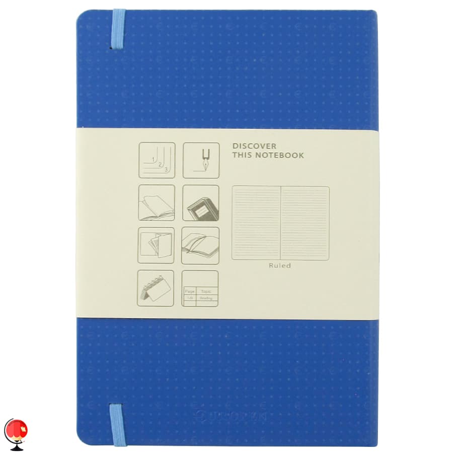 دفتر یوروپن مدل Hard Cover Medium رنگ آبی — تصویر ۶