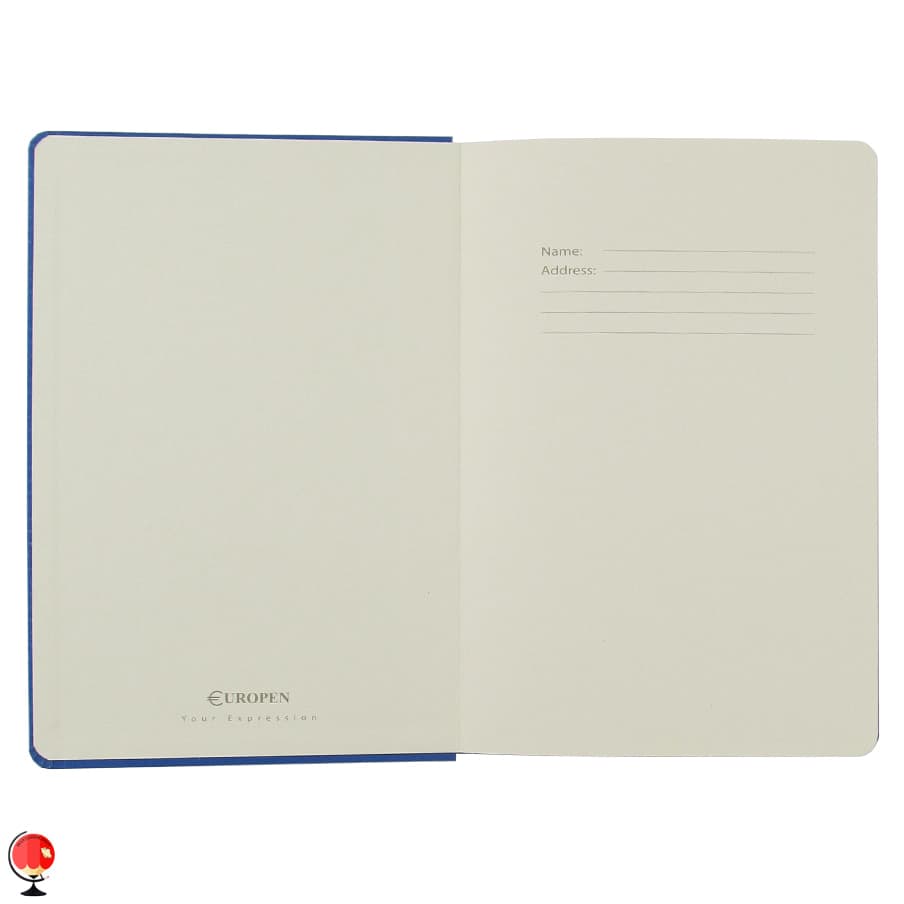 دفتر یوروپن مدل Hard Cover Medium رنگ آبی — تصویر ۵