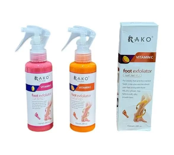 اسپری رفع ترک و پینه پا راکو (RAKO) مدل لایه‌بردار فوری (کف‌سابی خانگی) حجم 150 میل