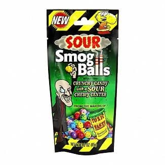 آبنبات ترش کرانچی اسماگ بالز تاکسیک ویست (85 گرم) toxic waste smog balls