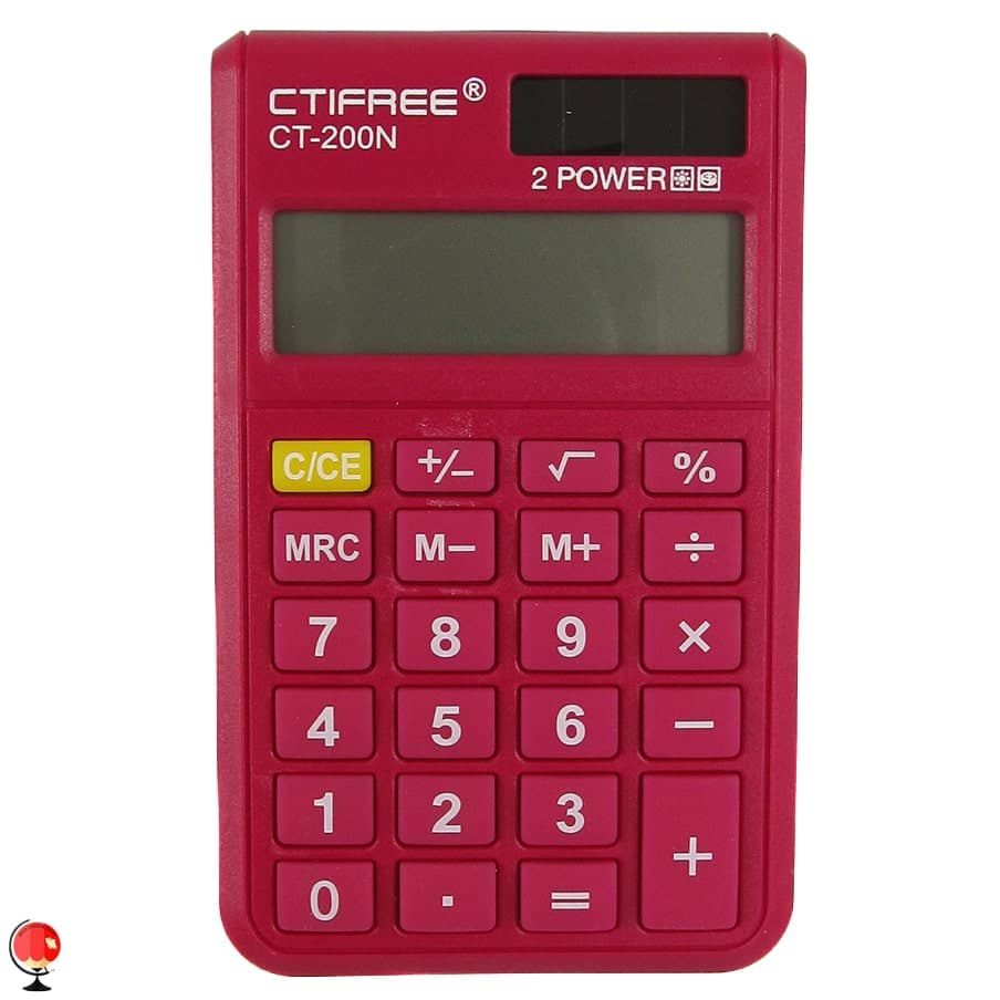 ماشین حساب رنگی مدل Ctifree‎ CT-200N صورتی