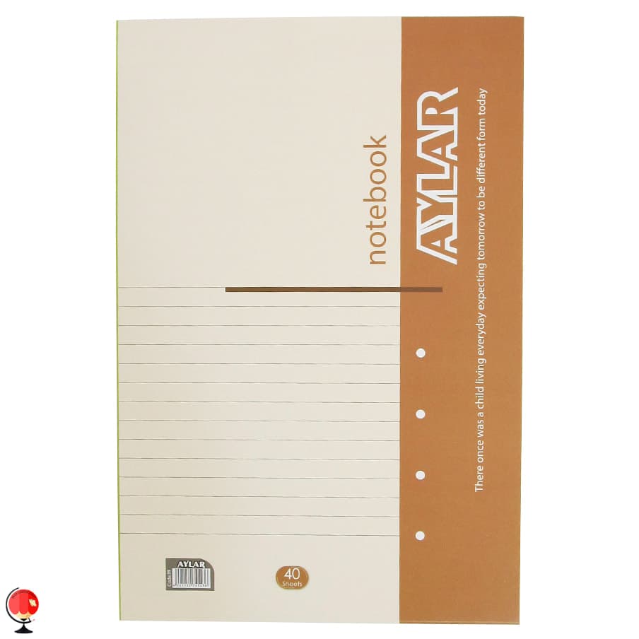 کاغذ A4 خط دار آیلار بسته 40 عددی