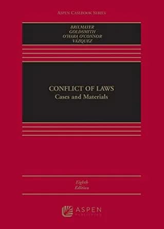 و دانلود نسخه کامل کتاب زبان اصلی Conflict of Laws: Cases and Materials (Aspen Casebook Series) PDF | دانلود کتاب خارجی