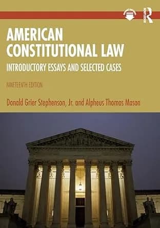 و دانلود نسخه کامل کتاب زبان اصلی American Constitutional Law: Introductory Essays and Selected Cases PDF | دانلود کتاب خارجی