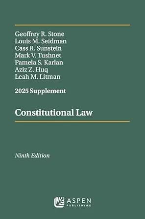 و دانلود نسخه کامل کتاب زبان اصلی Constitutional Law 2025 Case Supplement (Supplements) PDF | دانلود کتاب خارجی