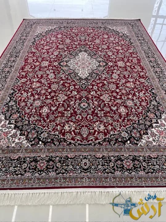 فرش قرمز گلریز 700 شانه طرح مهرنوش