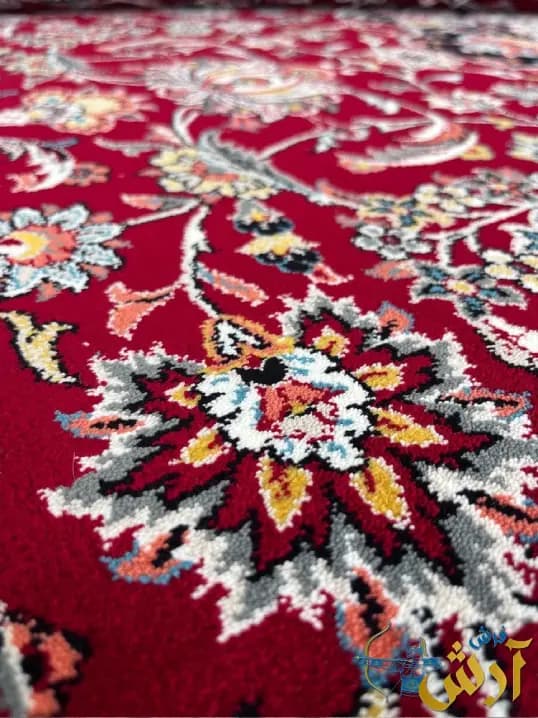 فرش قرمز گلریز 700 شانه طرح مهرنوش — تصویر ۶