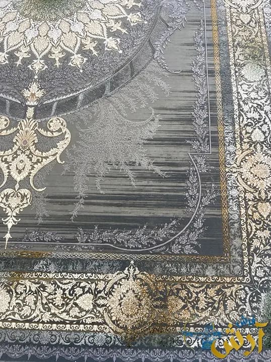 فرش پتینه ترنج دار 1200 شانه طرح ونیز فیلی — تصویر ۸