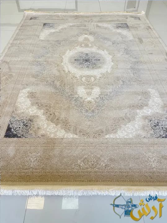 فرش طلاکوب گل برجسته 1200 شانه خاتون