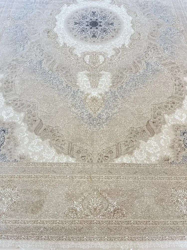 فرش طلاکوب گل برجسته 1200 شانه خاتون — تصویر ۳