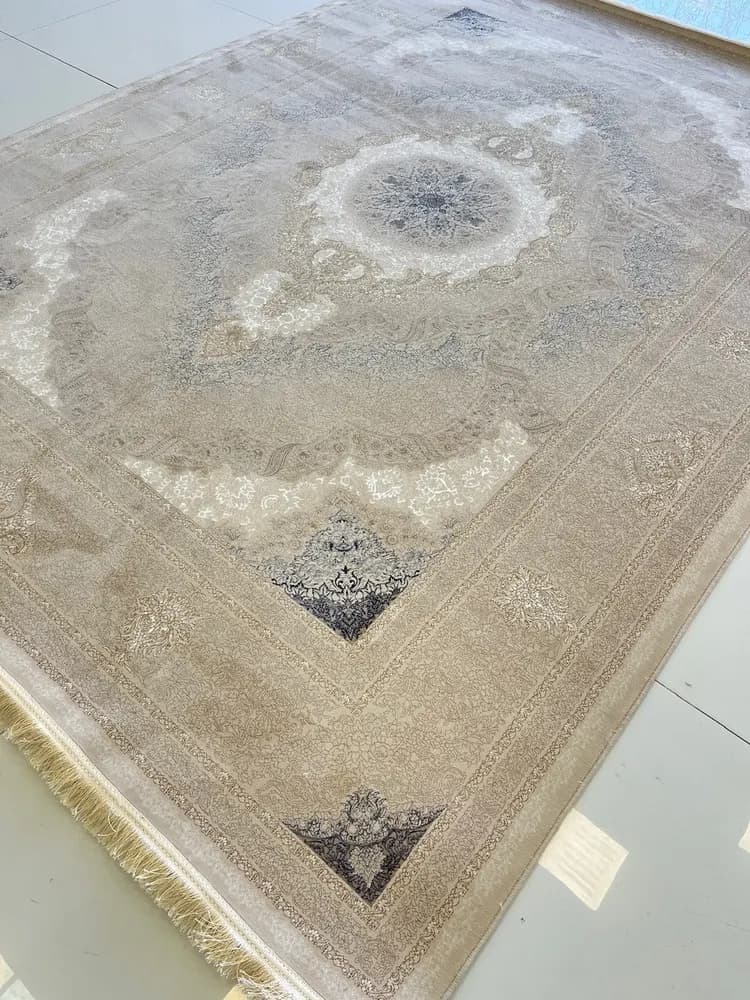 فرش طلاکوب گل برجسته 1200 شانه خاتون — تصویر ۲