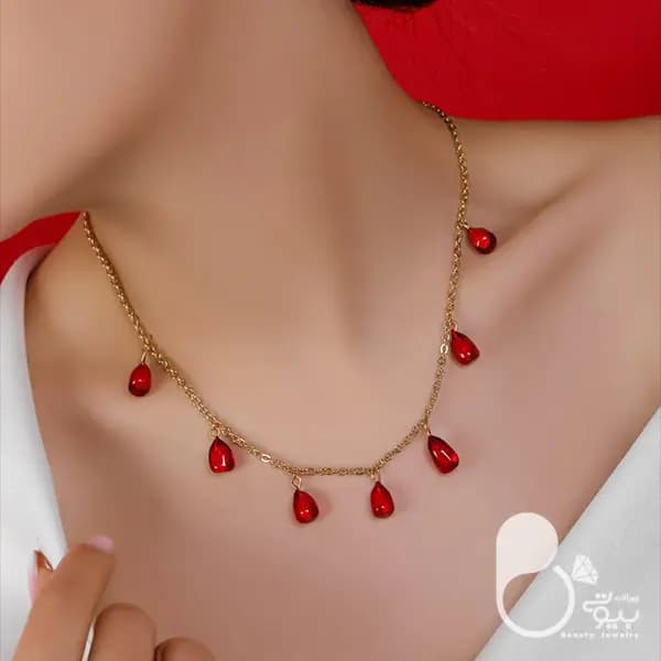 گردنبند شرشره دانه اناری