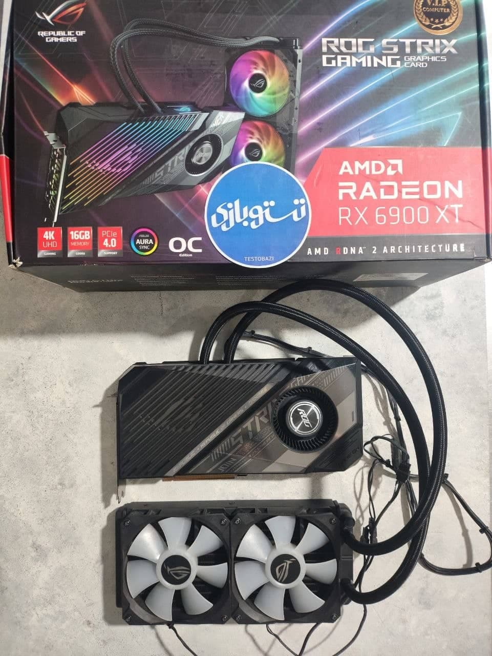 کارت گرافیک استوک RX 6900Xt Asus Rog Strix Liquid 16GB