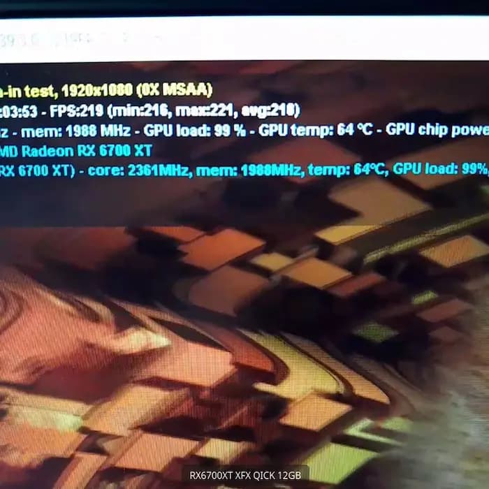 کارت گرافیک استوک RX 6700Xt Xfx Qick Radeon 12GB — تصویر ۵