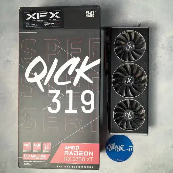 کارت گرافیک استوک RX 6700Xt Xfx Qick Radeon 12GB
