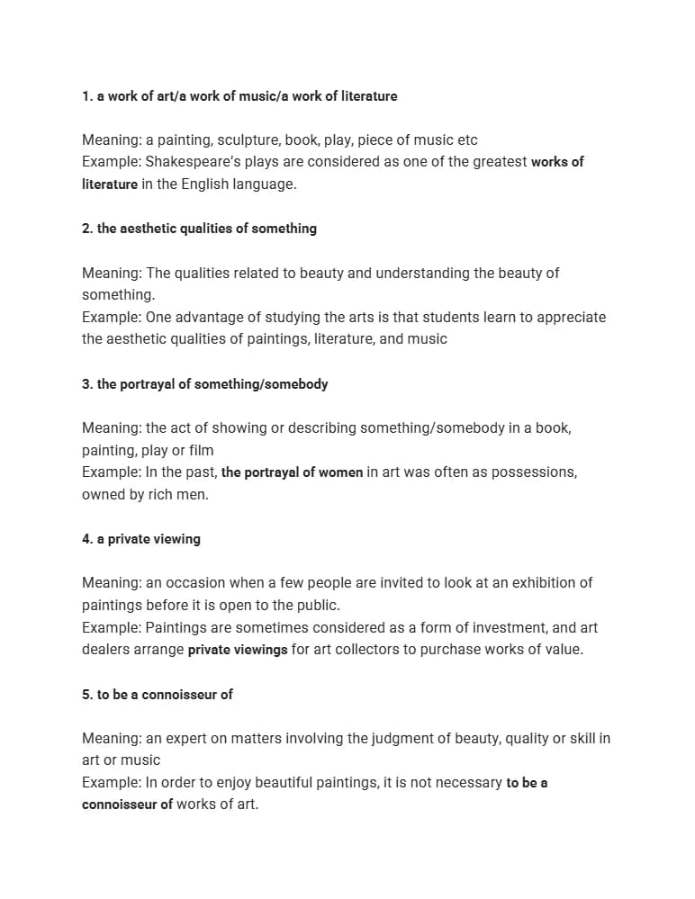 کتاب IELTS Collocations: Art (کالوکیشن‌های آیلتس: هنر) نسخه انگلیسی PDF