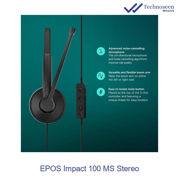 هدست دوگوش EPOS IMPACT 100 STEREO — تصویر ۳