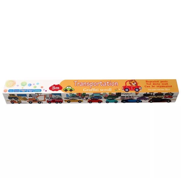 کاغذ رنگ آمیزی مدل رولی طرح وسایل نقلیه سایز 30×300 سانتی متر — تصویر ۵