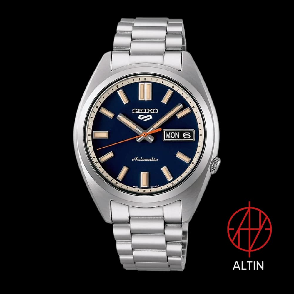 ساعت مچی مردانه سیکو Seiko مدل SRPK87K1 – سری Seiko 5 Sports با صفحه سورمه‌ای و استایل کلاسیک
