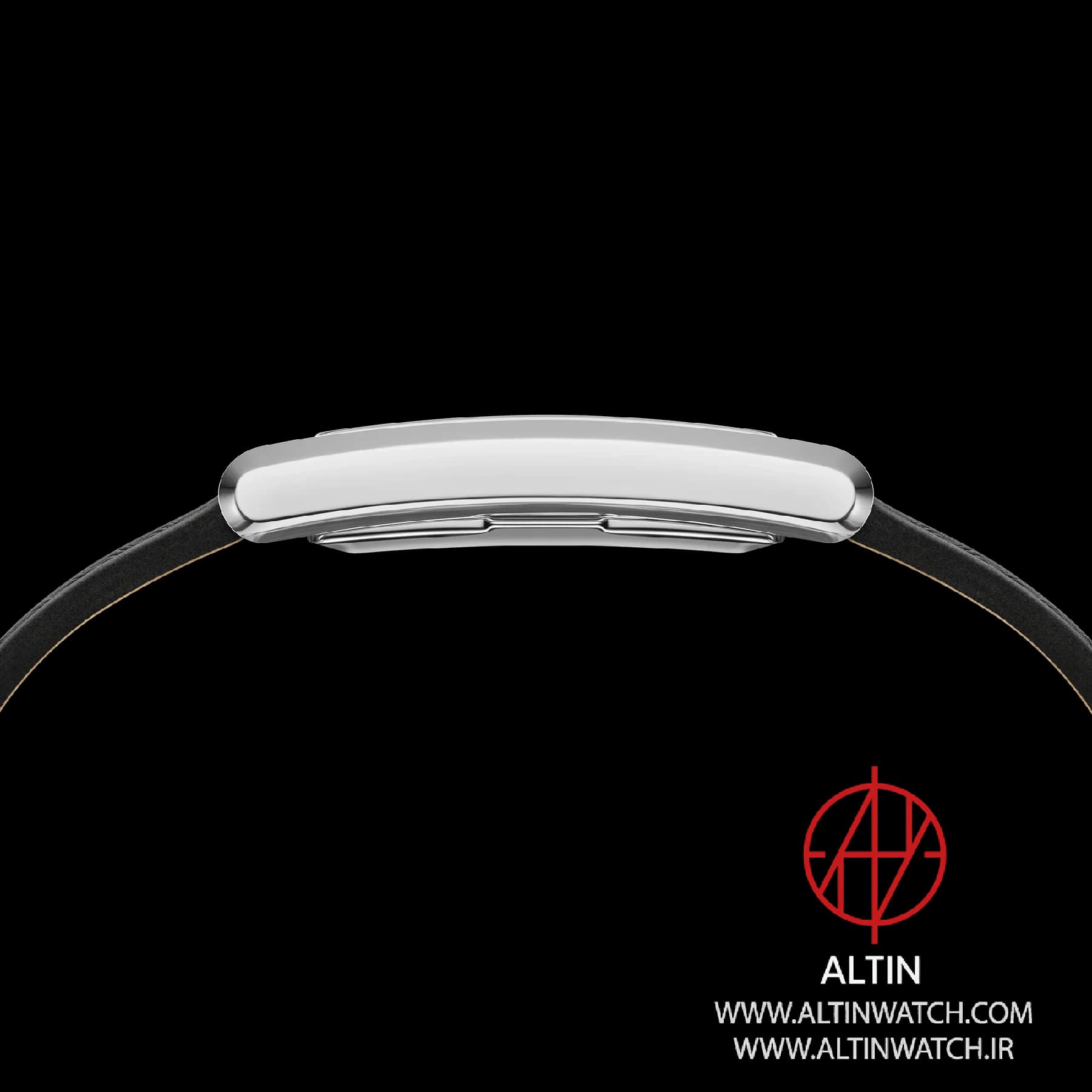 ساعت مچی زنانه دنیل ولینگتون (Daniel Wellington) مدل DW00100697 (کالکشن Quadro، قاب نقره‌ای، بند چرم مشکی) — تصویر ۲