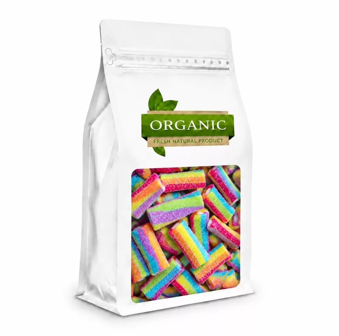 پاستیل شکری رنگین کمان ارگانیک – 500 گرم — تصویر ۲
