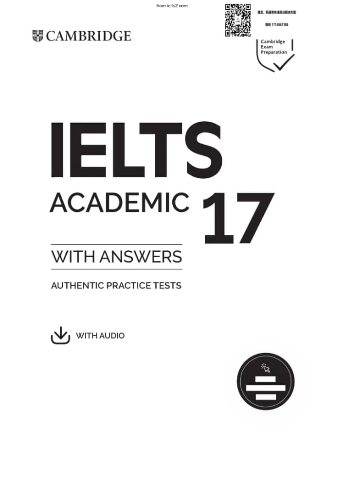 کتاب Cambridge IELTS 17 Academic نسخه انگلیسی PDF