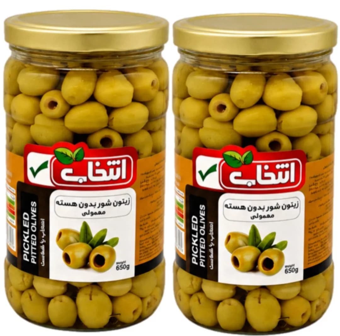 زیتون شور بی هسته انتخاب – 650 گرم
