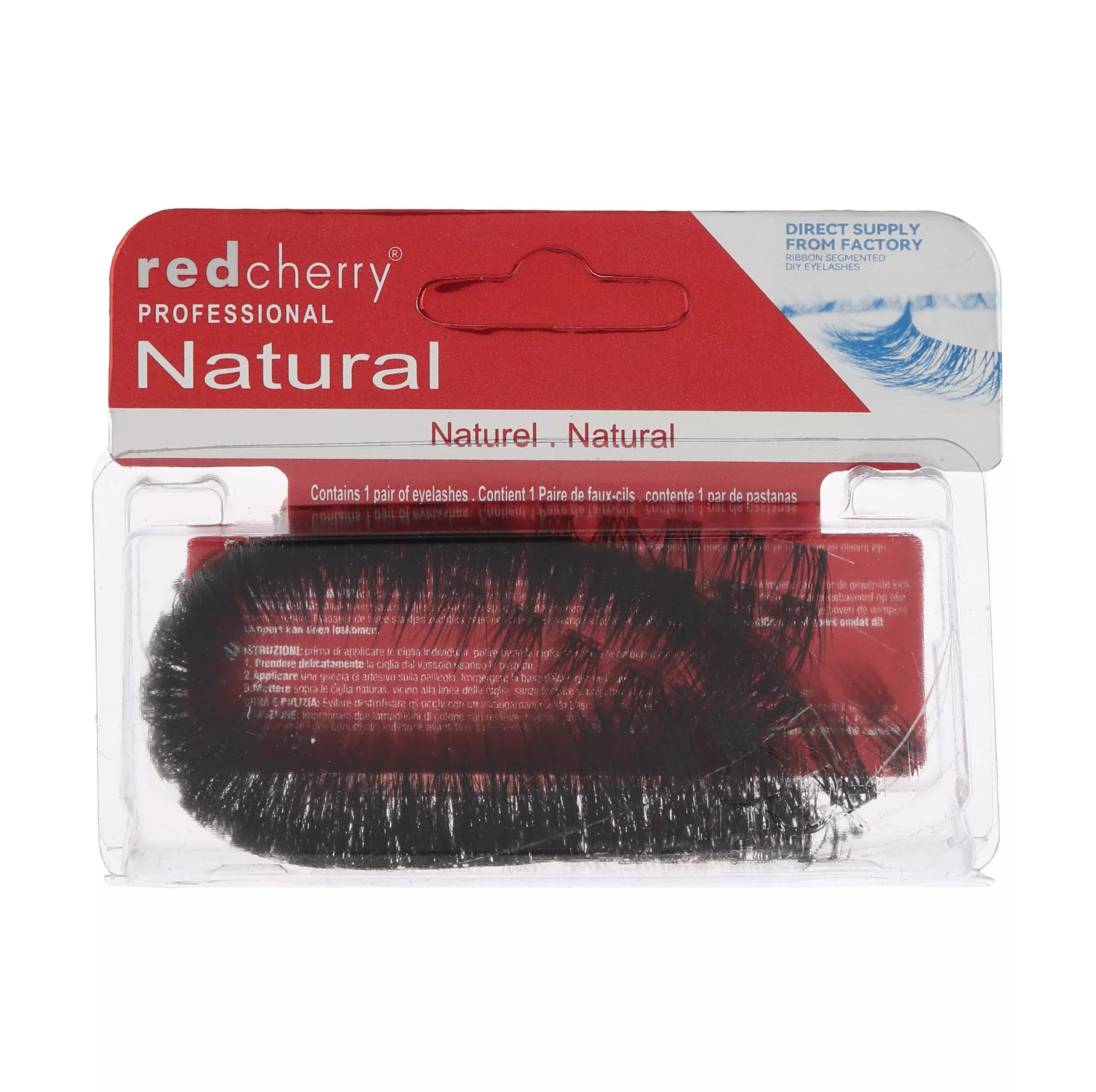 مژه مصنوعی ریسه ای رد چری مدل Fly 16 بسته 10 عددی