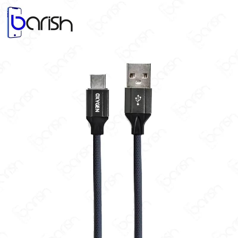 کابل دیتا و شارژ USB به Type-C اکسیژن مدل LX13