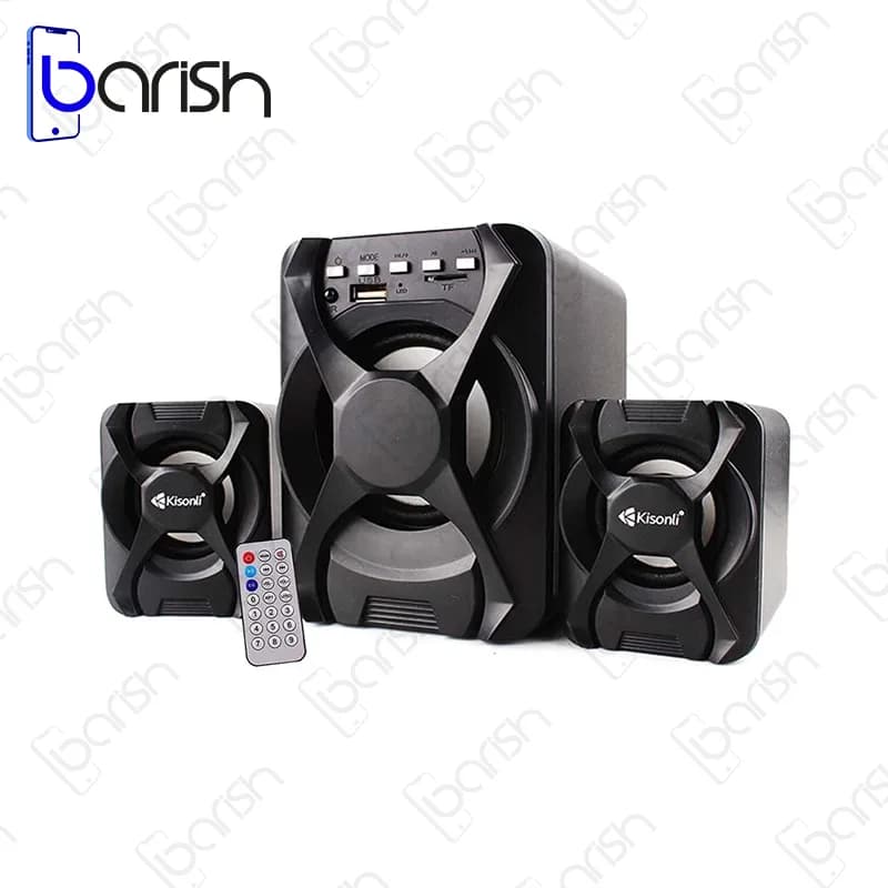 اسپیکر سه تکه رومیزی بلوتوثی کیسونلی مدل U-2500BT ( رم و فلش خور )