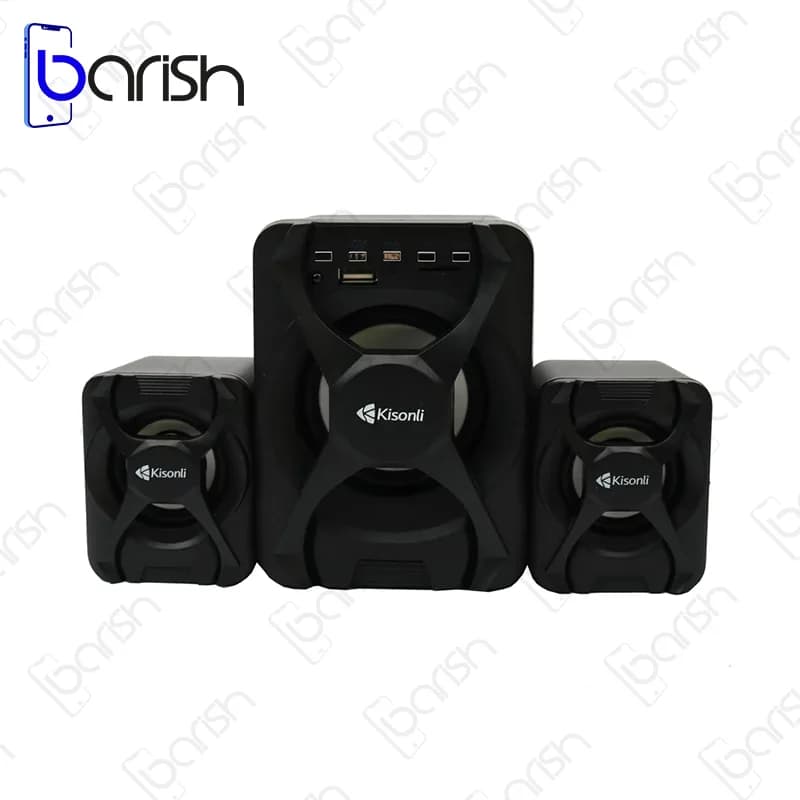 اسپیکر سه تکه رومیزی بلوتوثی کیسونلی مدل U-2500BT ( رم و فلش خور ) — تصویر ۳