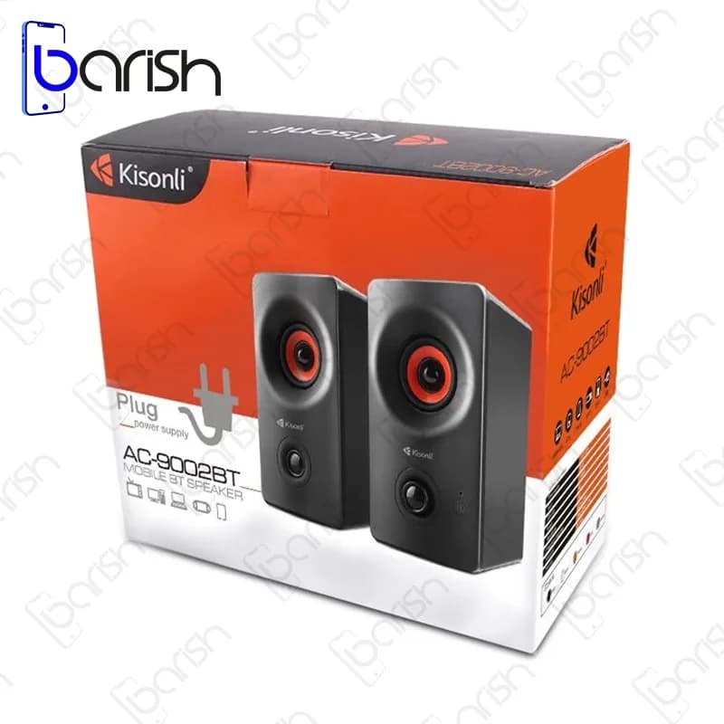 اسپیکر دو تکه رومیزی بلوتوثی کیسونلی مدل AC-9002BT — تصویر ۶