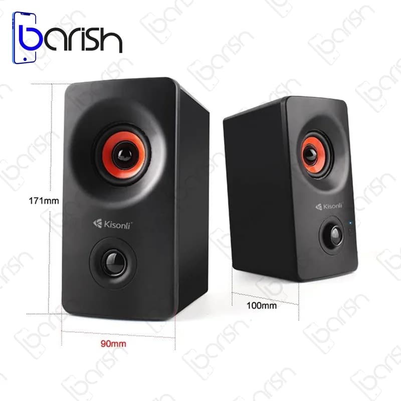 اسپیکر دو تکه رومیزی بلوتوثی کیسونلی مدل AC-9002BT — تصویر ۲