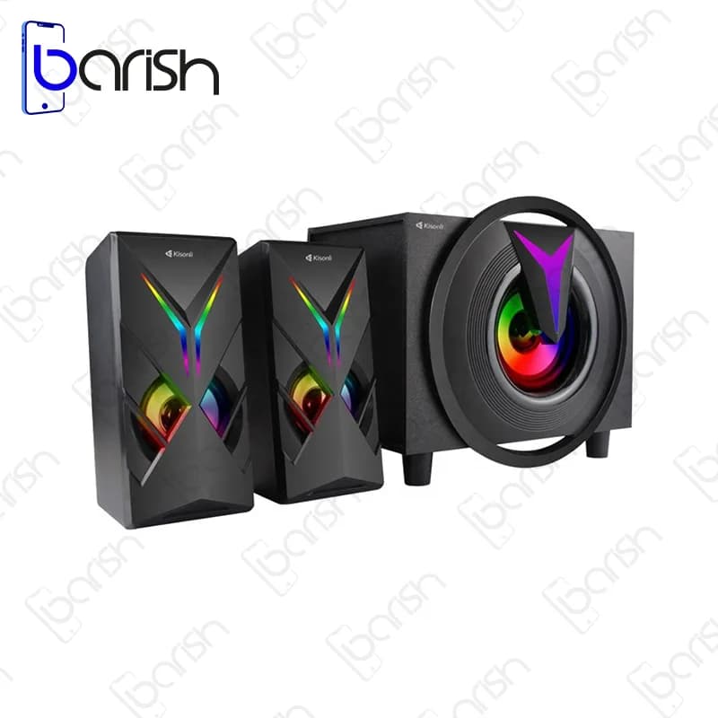 اسپیکر سه تکه رومیزی بلوتوثی کیسونلی مدل TM-1000U ( رم و فلش خور ) — تصویر ۲