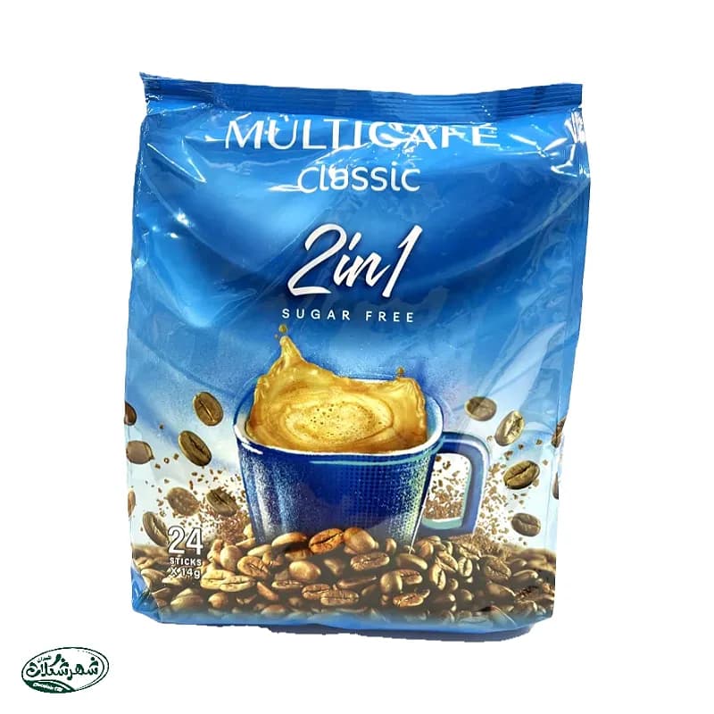 پودر قهوه بدون قند 2*1 مولتی کافه