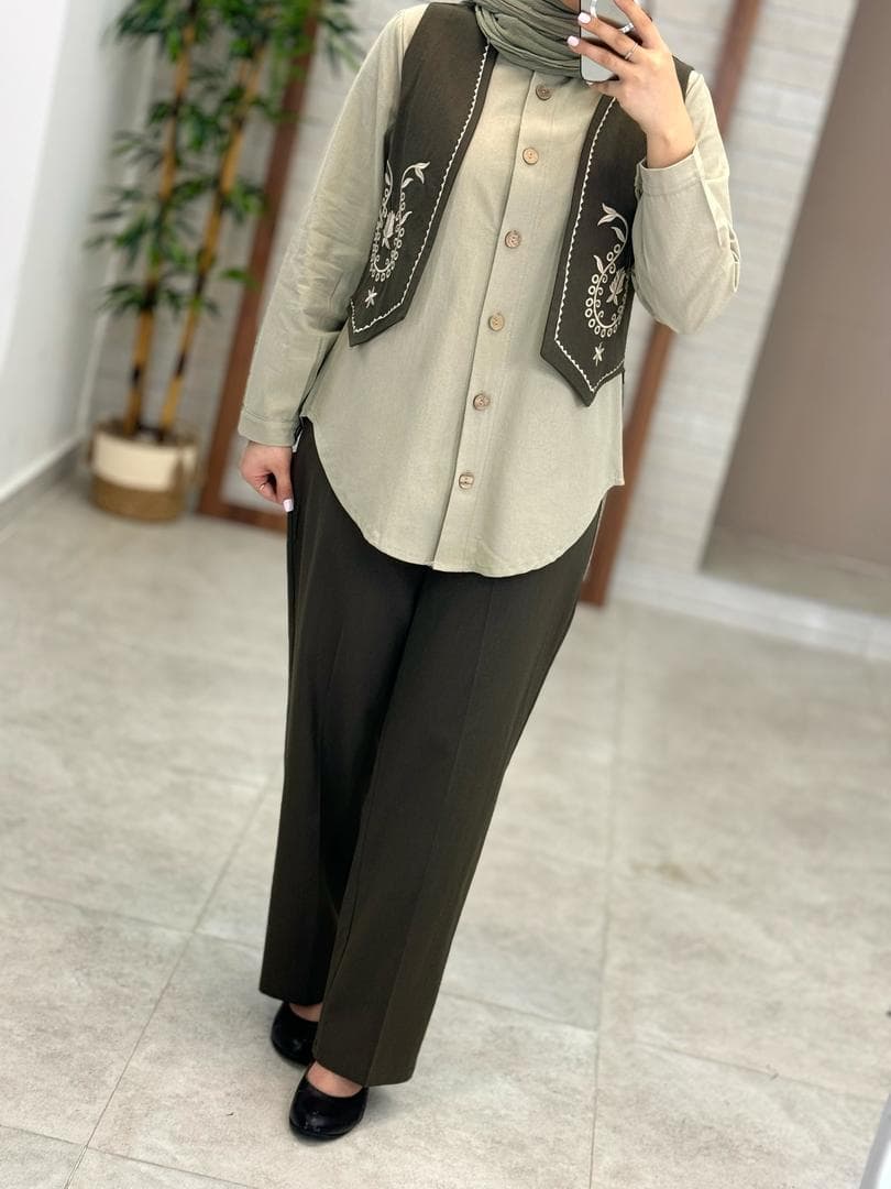 ست سه تیکه تارا سدری روشن یشمی — تصویر ۳