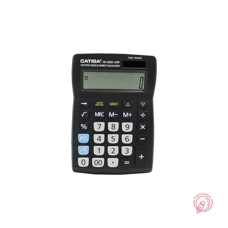 ماشین حساب رومیزی کاتیگا مدل CD-2695_12RP